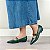 SCARPIN SALTO BLOCO COURO VERDE MILITAR CONFORTAVEL - Imagem 3