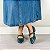 SCARPIN SALTO BLOCO COURO VERDE MILITAR CONFORTAVEL - Imagem 4