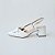 SCARPIN SALTO BLOCO COURO BRANCO CONFORTAVEL - Imagem 1