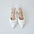 SCARPIN SALTO BLOCO COURO BRANCO CONFORTAVEL - Imagem 4