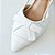 SCARPIN SALTO BLOCO COURO BRANCO CONFORTAVEL - Imagem 3