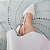 SCARPIN SALTO BLOCO COURO BRANCO CONFORTAVEL - Imagem 7