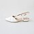 SCARPIN SALTO BLOCO COURO BRANCO CONFORTAVEL - Imagem 1