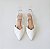 SCARPIN SALTO BLOCO COURO BRANCO CONFORTAVEL - Imagem 3