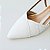 SCARPIN SALTO BLOCO COURO BRANCO CONFORTAVEL - Imagem 4