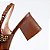 SCARPIN SALTO BLOCO COURO MARROM CONFORTAVEL - Imagem 4