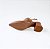 SCARPIN SALTO BLOCO COURO MARROM CONFORTAVEL - Imagem 6
