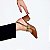 SCARPIN SALTO BLOCO COURO MARROM CONFORTAVEL - Imagem 3