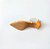 SCARPIN SALTO FINO COURO LARANJA OFF WHITE CONFORTAVEL - Imagem 6