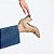 SCARPIN SALTO BLOCO COURO NUDE CLARO CONFORTAVEL - Imagem 4