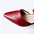 SCARPIN SALTO TACA COURO VINHO CONFORTAVEL - Imagem 4