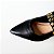 SCARPIN SALTO FINO COURO PRETO CONFORTAVEL - Imagem 4