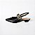 SCARPIN SALTO FINO COURO PRETO CONFORTAVEL - Imagem 1