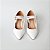 SCARPIN SALTO TACA COURO BRANCO CONFORTAVEL - Imagem 3
