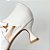 SCARPIN SALTO TACA COURO BRANCO CONFORTAVEL - Imagem 5