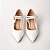 SCARPIN SALTO TACA COURO BRANCO CONFORTAVEL - Imagem 3