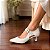 SCARPIN SALTO TACA COURO BRANCO CONFORTAVEL - Imagem 4