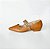 SCARPIN SALTO BLOCO COURO CARAMELO CONFORTAVEL - Imagem 1