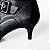 BOTA SALTO FINO COURO PRETO CONFORTAVEL - Imagem 8