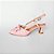 SCARPIN SALTO TACA COURO ROSA BEBE CONFORTAVEL - Imagem 1