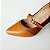 SCARPIN SALTO FINO COURO CARAMELO MARROM CONFORTAVEL - Imagem 4