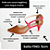 SCARPIN SALTO FINO COURO MARROM VERMELHO CAMPARI CONFORTAVEL - Imagem 2