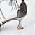 SCARPIN SALTO TACA COURO CINZA PRATA OFF WHITE CONFORTAVEL - Imagem 5
