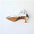 SCARPIN SALTO TACA COURO CINZA PRATA OFF WHITE CONFORTAVEL - Imagem 6