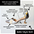 SCARPIN SALTO TACA COURO CINZA PRATA OFF WHITE CONFORTAVEL - Imagem 2