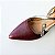 SCARPIN SALTO FINO COURO MARSALA PRATA VELHA CONFORTAVEL - Imagem 4