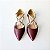 SCARPIN SALTO FINO COURO MARSALA PRATA VELHA CONFORTAVEL - Imagem 3