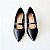 SCARPIN SALTO BLOCO COURO PRETO CONFORTAVEL - Imagem 3
