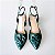 SCARPIN SALTO BLOCO COURO VERDE MILITAR CONFORTAVEL - Imagem 7