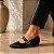 SCARPIN SALTO BLOCO COURO PRETO CONFORTAVEL - Imagem 3
