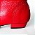 BOTA SALTO BLOCO COURO VERMELHO CAMPARI CONFORTAVEL - Imagem 4
