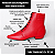 BOTA SALTO BLOCO COURO VERMELHO CAMPARI CONFORTAVEL - Imagem 2