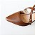 SCARPIN SALTO BLOCO COURO MARROM CONFORTAVEL - Imagem 5