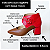 BOTA SALTO BLOCO COURO MARROM VERMELHO CAMPARI CONFORTAVEL - Imagem 2