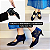BOTA SALTO TACA COURO PRETO BRANCO CONFORTAVEL - Imagem 7