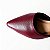 SCARPIN SALTO BLOCO COURO MARSALA PRETO CONFORTAVEL - Imagem 5