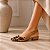SCARPIN SALTO BLOCO COURO ONCA NUDE ESCURO CONFORTAVEL - Imagem 3