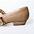 SCARPIN SALTO BLOCO COURO NUDE ESCURO CONFORTAVEL - Imagem 6