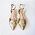 SCARPIN SALTO BLOCO COURO DOURADO CONFORTAVEL - Imagem 7