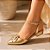 SCARPIN SALTO BLOCO COURO DOURADO CONFORTAVEL - Imagem 6