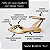 SCARPIN SALTO BLOCO COURO DOURADO CONFORTAVEL - Imagem 2