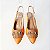 SCARPIN SALTO GEOMETRICO COURO LARANJA NUDE MEDIO CONFORTAVEL - Imagem 5