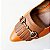 SCARPIN SALTO GEOMETRICO COURO LARANJA NUDE MEDIO CONFORTAVEL - Imagem 4
