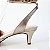 SCARPIN SALTO FINO COURO OFF WHITE PRATA VELHA CONFORTAVEL - Imagem 6