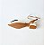 SCARPIN SALTO BLOCO OFF WHITE NUDE ESCURO CONFORTAVEL - Imagem 7