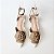 SCARPIN SALTO BLOCO OFF WHITE NUDE ESCURO CONFORTAVEL - Imagem 5